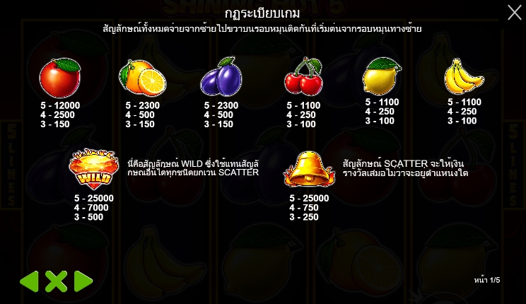 Shining Hot 5 pragmaticplay Ufabet36 ทดลองเล่น